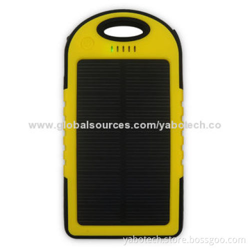 Solar power bank, waterproof/vibration-proof/crush-proof solar mobile phone chargerNew